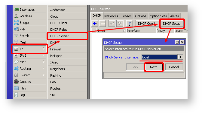 DHCP Server در میکروتیک DHCP Server در میکروتیک