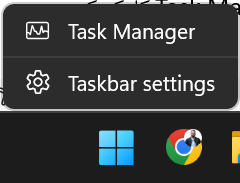باز کردن Task Manager با تسک بار باز کردن Task Manager با تسک بار
