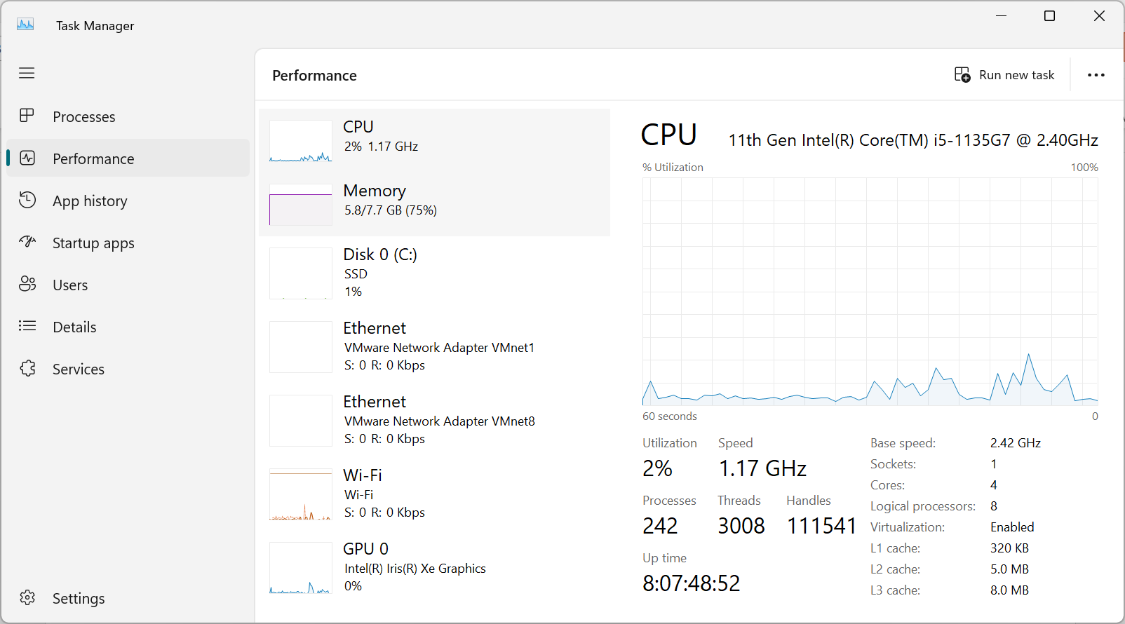 مدیریت CPU در تسک منیجر