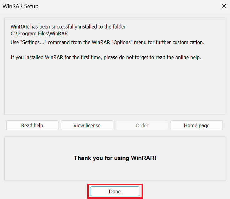 مراحل نصب نرم افزار WinRAR