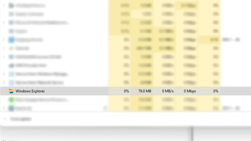 ۲- ری استارت کردن Windows Explorer ری استارت کردن Windows Explorer