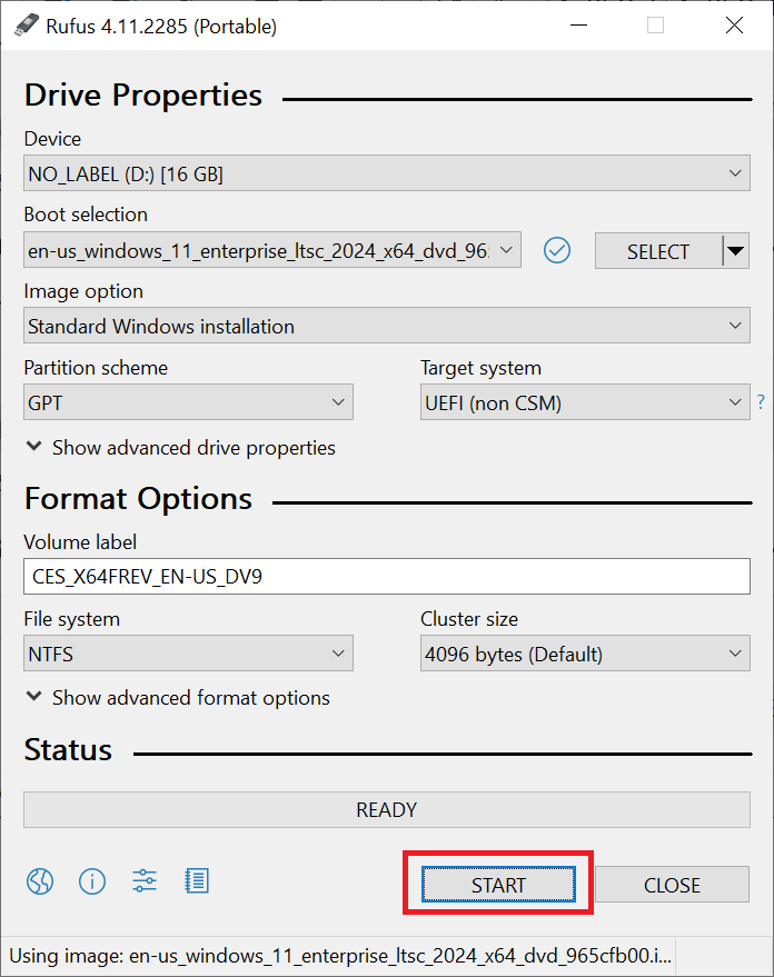 16- کلیک بر روی START و شروع مراحل بوت شدن فلش و کپی فایل های نصب ویندوز در آن 16- کلیک بر روی START و شروع مراحل بوت شدن فلش و کپی فایل های نصب ویندوز در آن