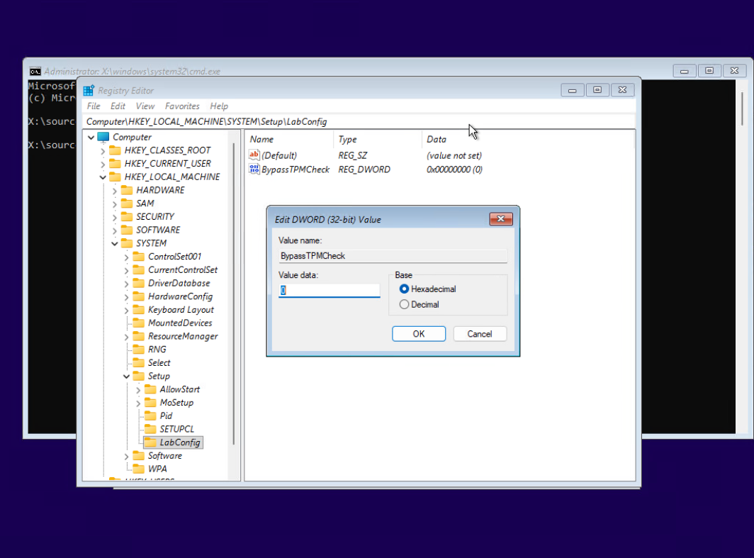 19- باز کردن BypassTPMCheck