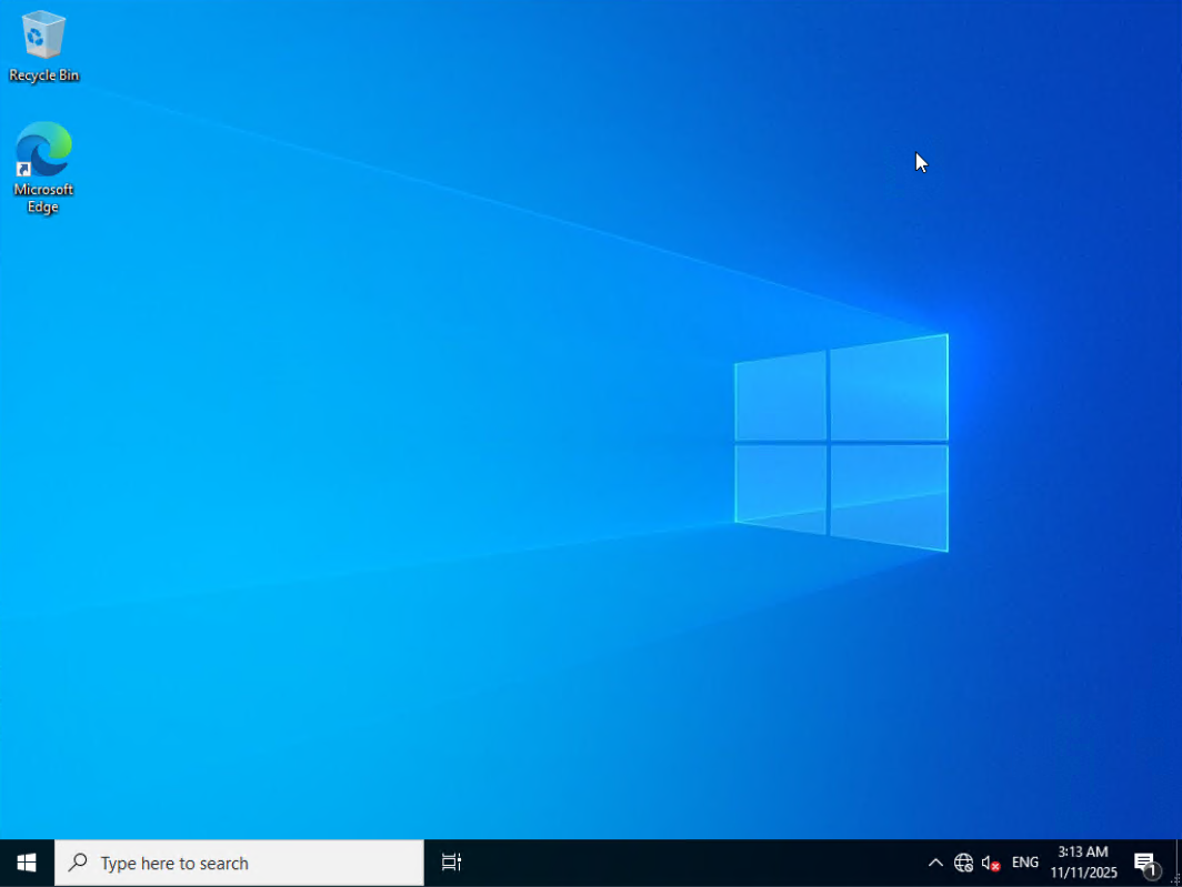 31- صفحه دسکتاپ ویندوز 10 پس از اتمام مراحل نصب آن 31- صفحه دسکتاپ ویندوز 10 پس از اتمام مراحل نصب آن