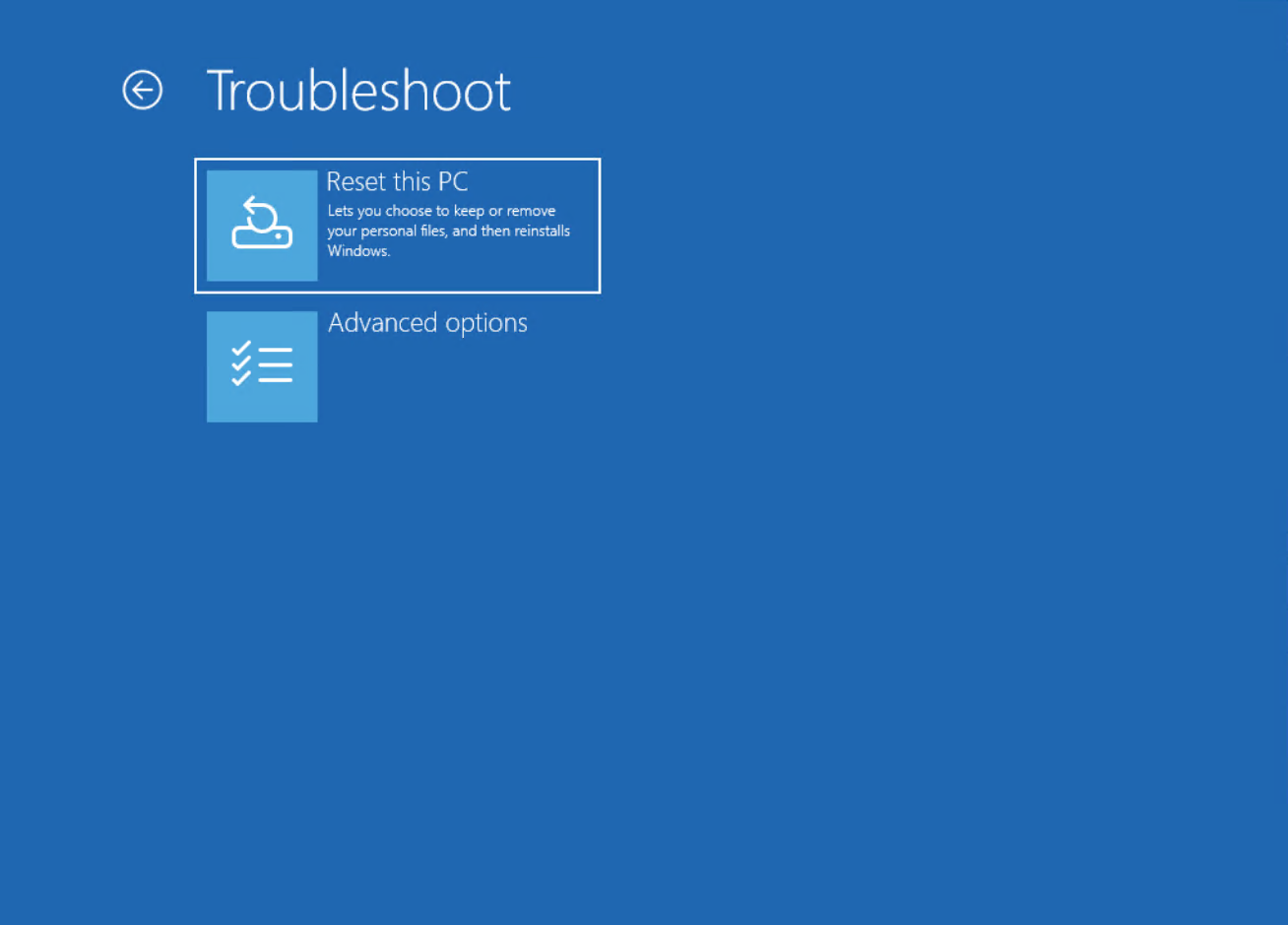 محیط Troubleshoot در ویندوز