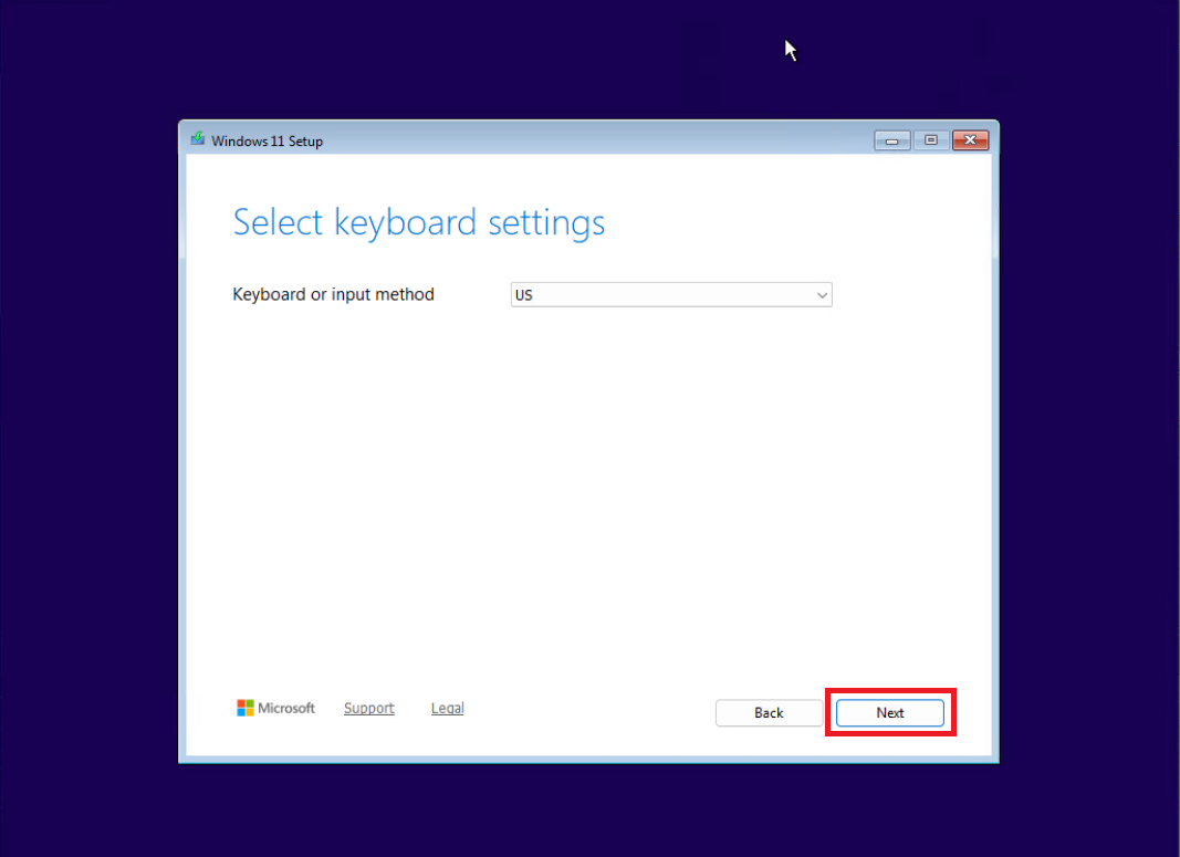 6- مرحله انتخاب زبان ویندوز 11 6- مرحله انتخاب زبان ویندوز 11