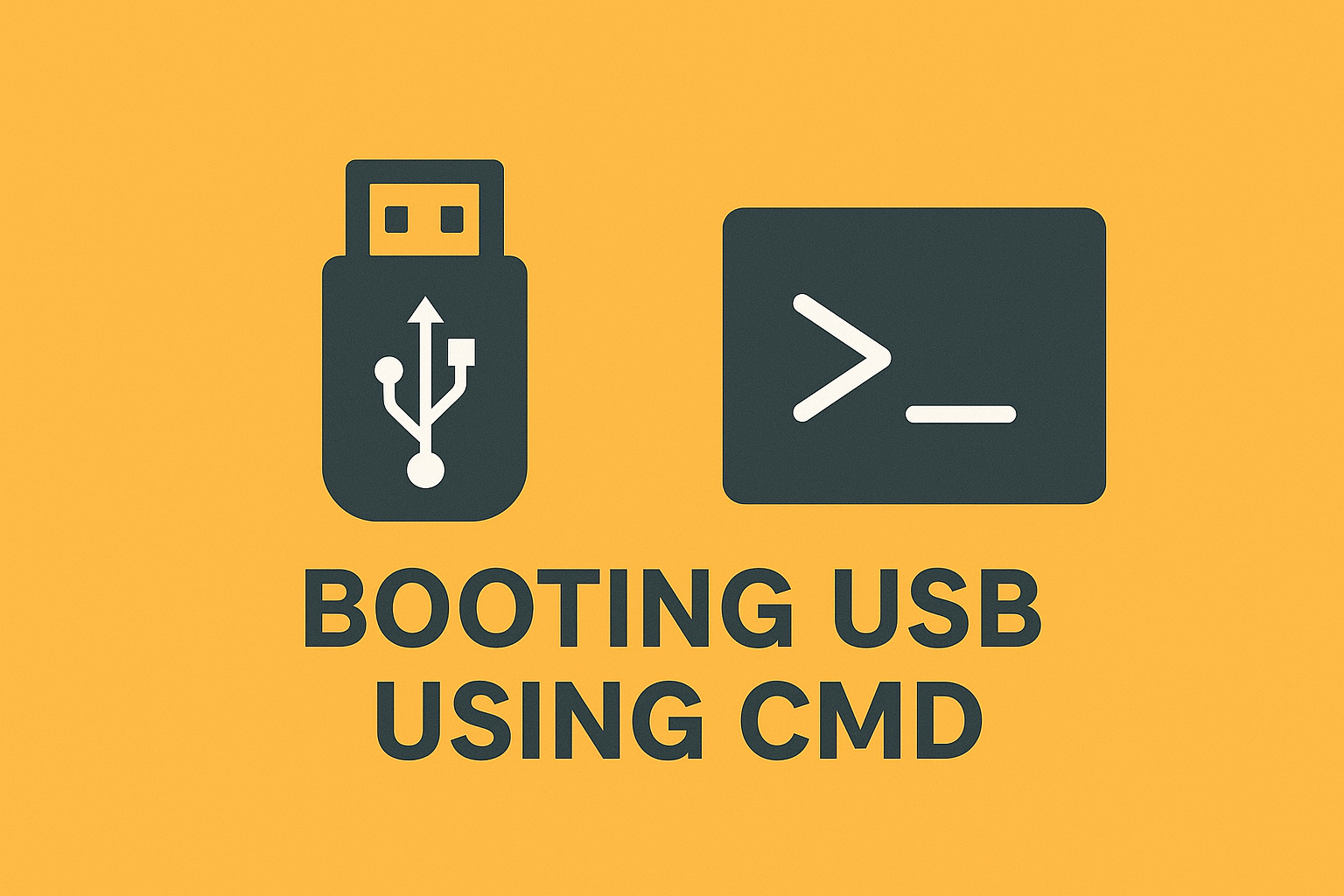 بوت کردن فلش با cmd